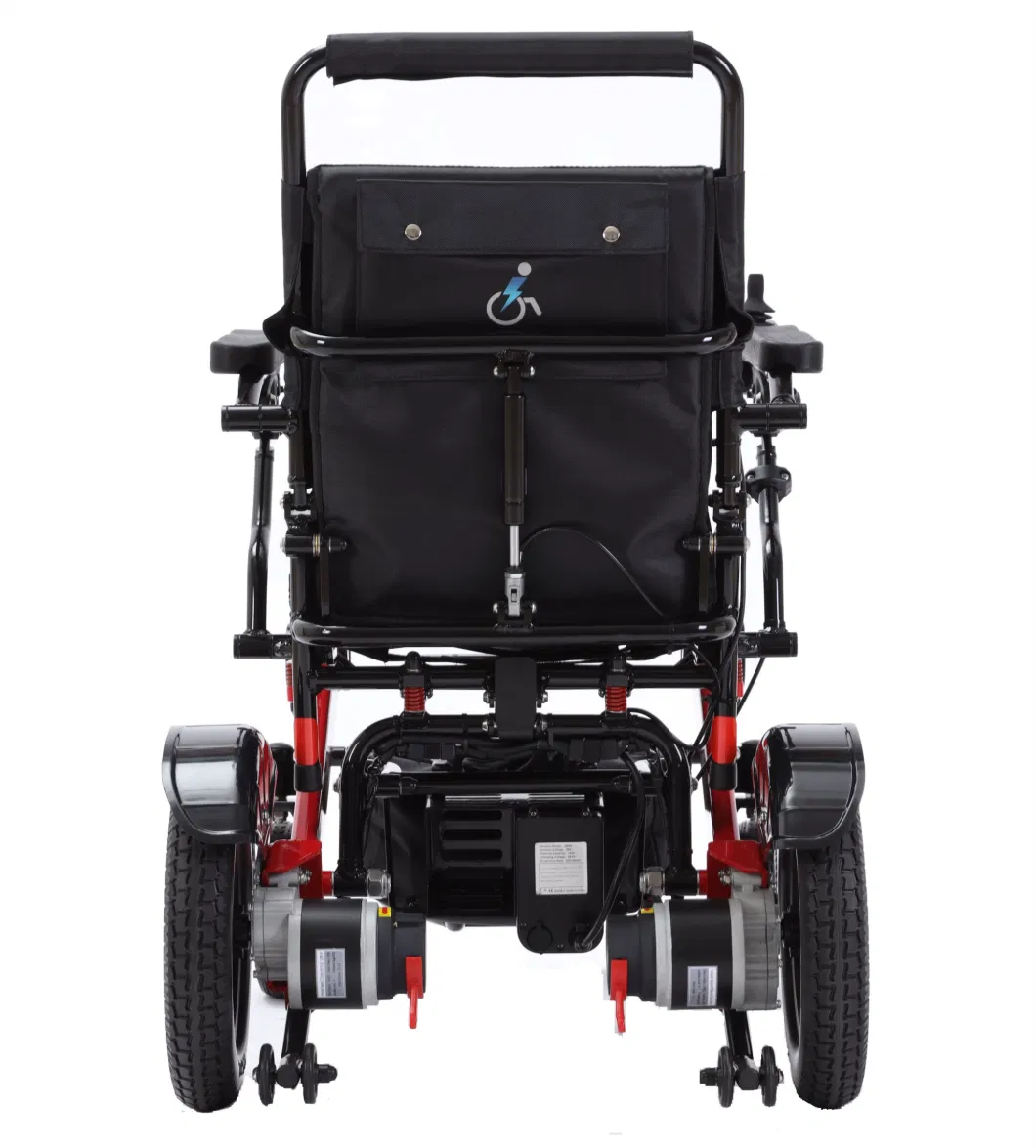 2022 Multifunction Aluminum Recline Portable Folding Electric Wheelchair with LCD Joystick