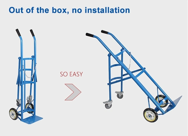 High Duty Medical Hospital Gas Cylinder Cart Cylinder Trolley for Sales